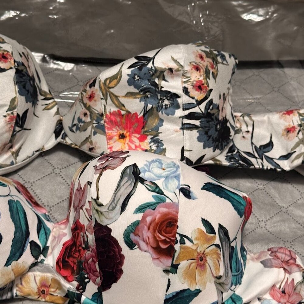 CACIQUE Lane Bryant Lightly Lined TShirt Bra Full Coverage Floral 42DD NWOT - Picture 8 of 10